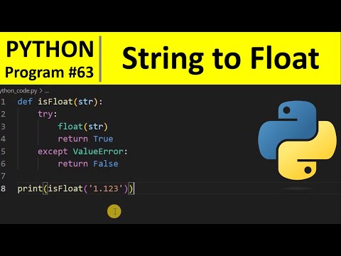 Python Program 63 Check If A String Is A Float Number In Python
