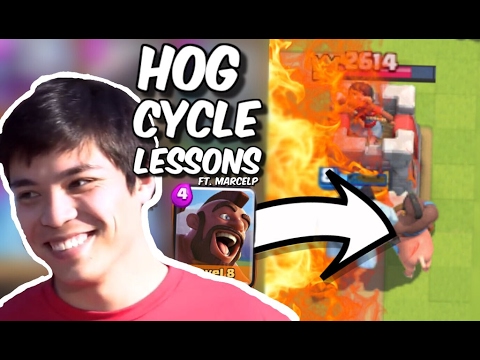 2.6 HOG CYCLE DECK : LIVE LESSONS w/ #1 Player Marcelp in Clash Royale