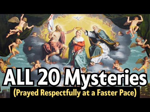 ALL MYSTERIES | FAST ROSARY - For Those Pressed For Time | (Joyful, Luminous, Sorrowful & Glorious)