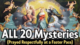 ALL MYSTERIES | FAST ROSARY - For Those Pressed For Time | (Joyful, Luminous, Sorrowful & Glorious)