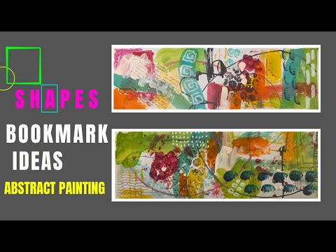Bookmark Ideas | DIY | Abstract Painting for Beginners | 54