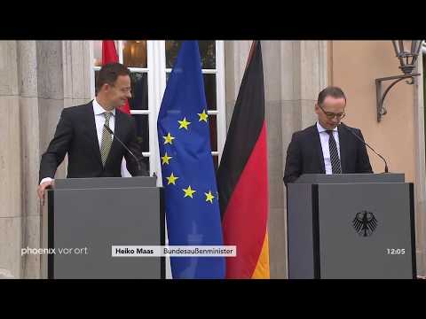 Heiko Maas  und Peter Szijjártó zur EU-Politik am 05.06.2018