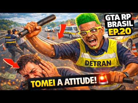 GTA RP BRASIL | EP.20 – CAPOTEI MEU GOL G3 e DEU TRETA NO DETRAN! 😳