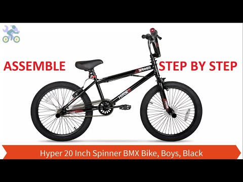 How To Assemble Hyper 20 Inch Spinner BMX Bike, Boys, Black