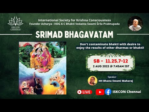 SB_11.25.7~12 - Don't contaminate bhakti with desire to enjoy the results of other dharmas & bhakti!