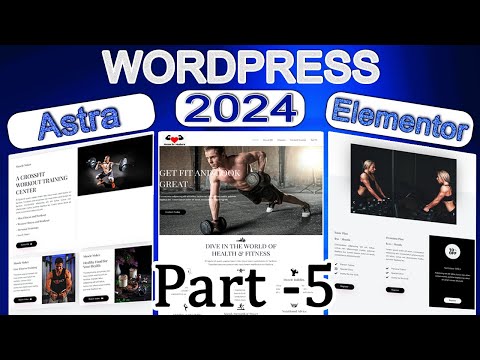 How to make FREE WordPress Website [2024 Update] Fitness Gym Website -Part 5 | WordPress & Elementor — video lesson thumbnail