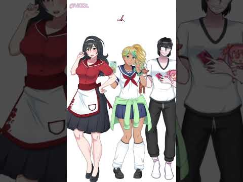 ୧ ᴗ‸ᴗ） Ick﹒Yan sim﹒Yandere Simulator﹒Kataba aishi﹒Hoshiko﹒Creepy person﹒Icks﹒Yandere﹒Aishi ◠◠⠀   ݁ ₊