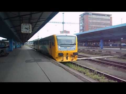 Odjezd vlaku Os 27214 (ČD 814.035, zpoždění 5 min) - Cheb, 15. 6. 2013