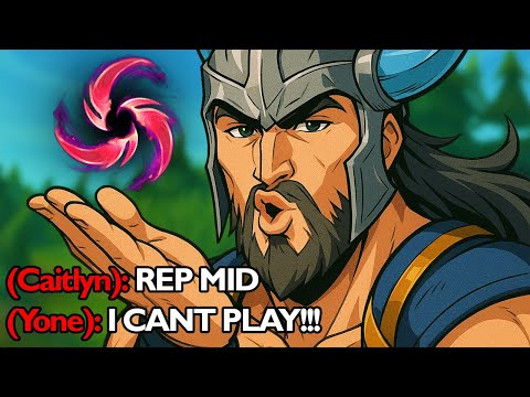 *NEW HAIL OF BLADES* IS BRUTAL ON TRYNDAMERE MID (ONESHOT WITH NO ITEMS)