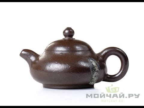 Teapot # 20254, wood roast, yixing clay, 120 ml.