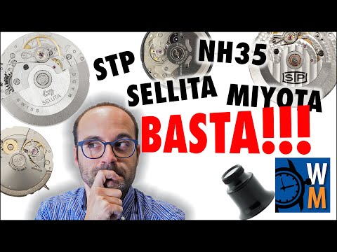 NH35, Sellita SW-200, SW-300, SW-330, STP1-11, Miyota: ecco cosa penso dei movimenti generici!
