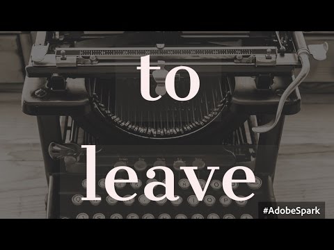 How to conjugate "to leave" in the present simple, the past simple and the past perfect