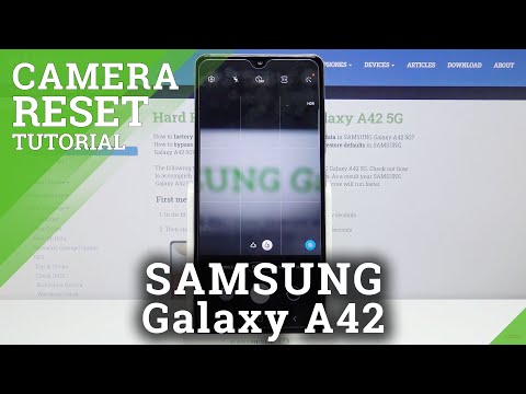 How to Restore Camera Default Configuration in Samsung Galaxy A42 - Reset Camera Settings