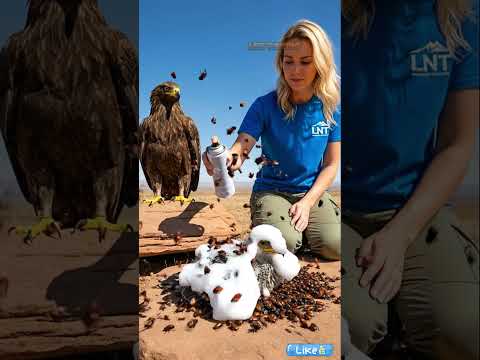 FAITH IN HUMANITY RESTORED! Kind hearted stranger saves baby eagle from insects #animalrescue