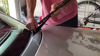 Porsche 911 997 windshield cowl removal in real time less than 10 minutes