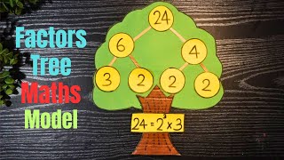Factors tree model project | Maths project model | Maths factor tree | Exhibition model for school