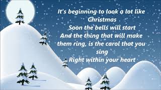 Johnny Mathis - It&#39;s Beginning To Look A Lot Like Christmas (Lyrics)