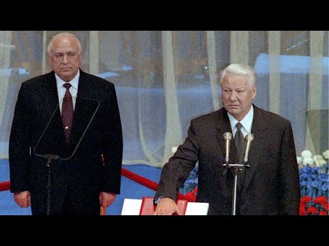 Russian Anthem 1996 - Boris Yeltsin Inauguration 09.08.1996 (Recording from live-tv)