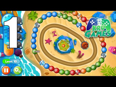 Marble Woka Woka from the jungle to the marble sea Gameplay Walkthrough #1 (Android, IOS)