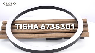 TISHA stropné svietidlo kruh LED 12W LED 3000K 34x30cm
