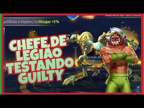Upei o Guilty pro Chefe de Legião. Primeiros Testes - Saint Seiya Awakening