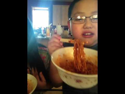 Spicy ramen challenge