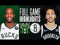 BUCKS at NETS | FULL GAME HIGHLIGHTS | December 27, 2023