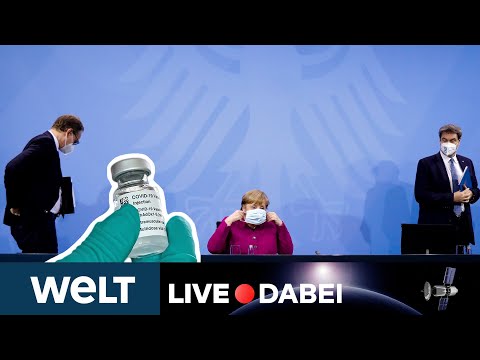 CORONA-IMPFGIPFEL: PK mit Angela Merkel, Markus Söder & Michael Müller | WELT LIVE DABEI