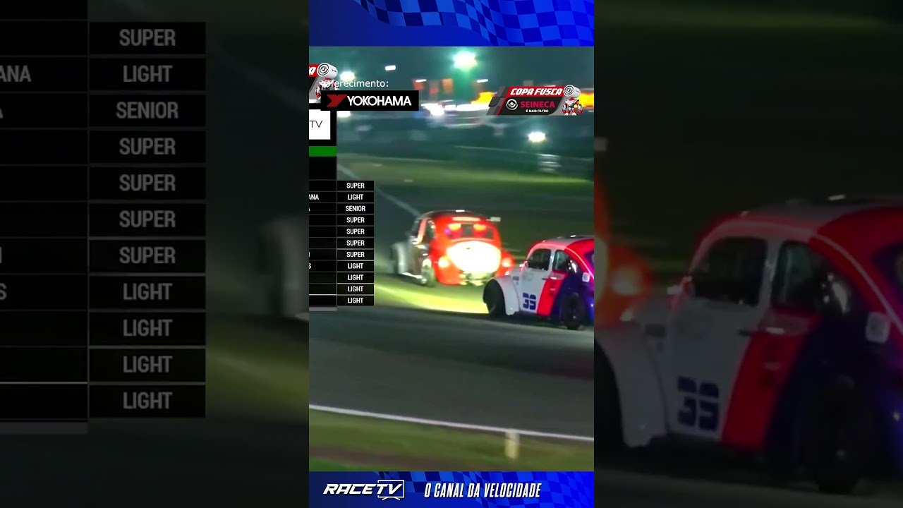 As vezes o carro da sinais de que irá escapar, noutras ele simplesmente escapa. Copa Fusca Seineca.