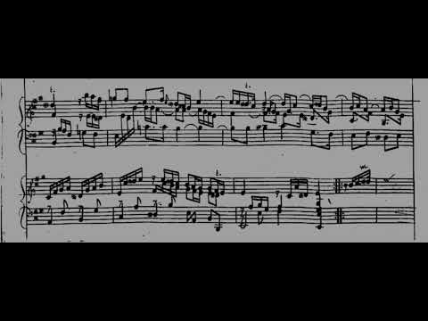 Handel: Allemande in A major from HWV 426 on piano (score video)