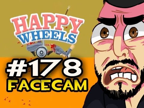Happy Wheels w/Nova Ep.178 FACECAM - AN AXE IN MY ASS