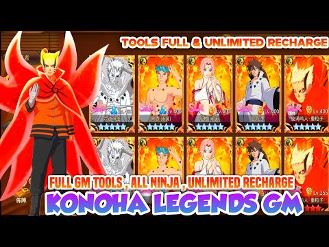 Update All Ninja SLR & LR Konoha Legends Server Gm Tools Full , Get All Ninja , Unlimited Recharge