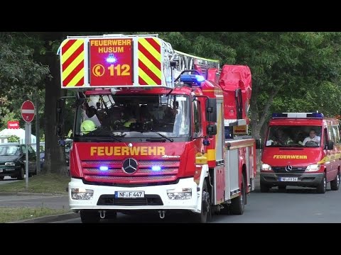 [Neue Drehleiter] ELW, HLF, LF 20/16 + 2x DLK 23/12 FF Husum