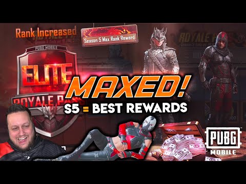 MAXED SEASON 5 ELITE ROYALE PASS - Best Rewards Yet? PUBG Mobile