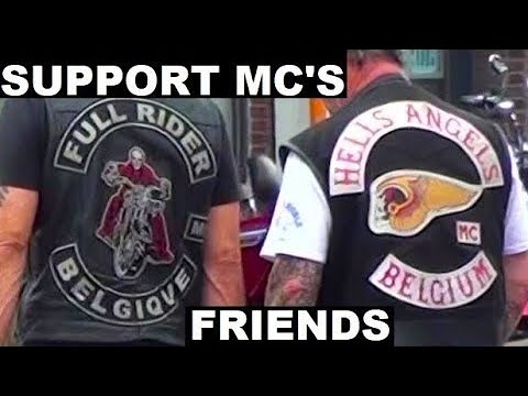 HELLS ANGELS BELGIUM SUPPORT MOTORCYCLE CLUBS & CLOSE FRIENDS