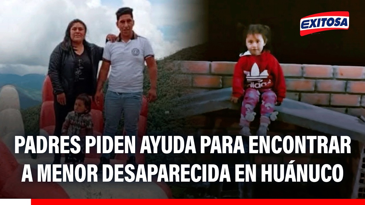 🔴🔵 ¿Dónde está Zoe? Padres piden ayuda para encontrar a menor desaparecida en Huánuco
