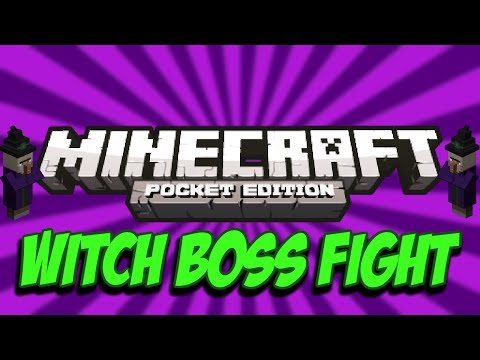 [0.8.1] The Evil Witch Boss Fight! - AGATHA The Witch - Minecraft Pocket Edition