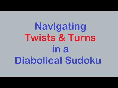 Sudoku Primer 219 - Navigating Twists & Turns to Solve This Sudoku Puzzle