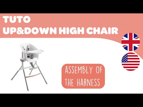 BEABA - Instructions for use : Up&Down High Chair, how to assembly of the harness.
