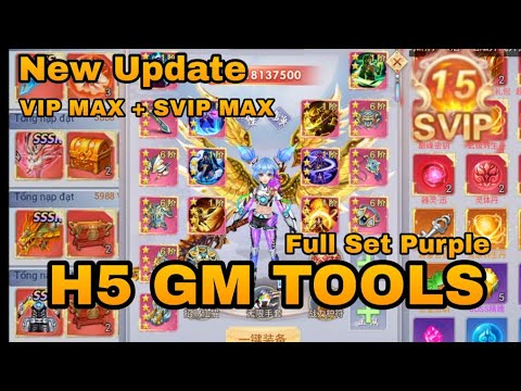 New Update H5 GM tools - Full Set Gear Purple - VIP MAX + SVIP MAX - Free Full Item SSSR