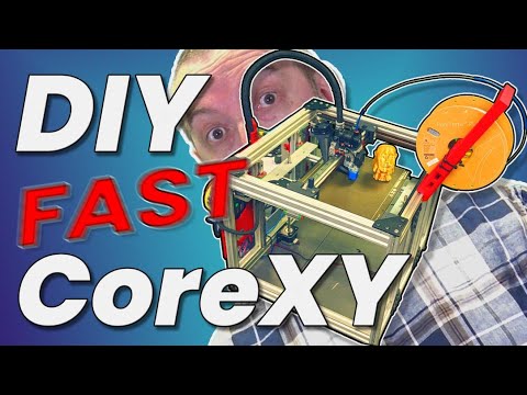 This is my DIY Rat Rig Corexy 3d printer with Carbon Fiber EVA 3 parts   Episode 1