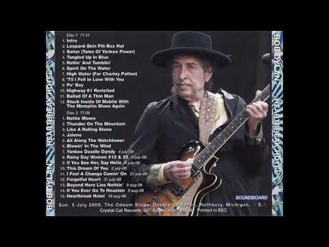 Bob Dylan -  Rothbury Music Festival 2009 - Complete Soundboard ("Heartbreak Hotel" CC Bootleg)
