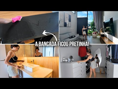 I applied a product to the granite countertops in the kitchen and did some maintenance around the...