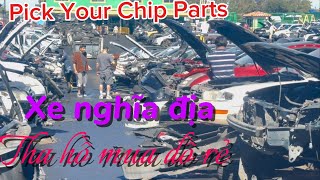 Nghĩa Địa Xe Hơi Ở Mỹ. Đi Tháo Gỡ Lấy Đồ Phụ Tùng -Pick your part at Beach and Ball In Anaheim 