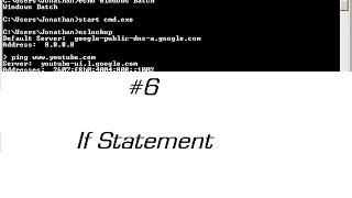 Windows Batch Scripting Tutorial Episode 6 - If Statement