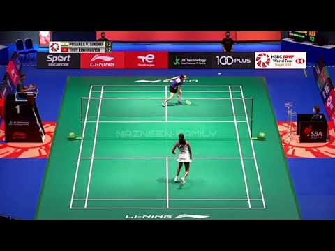 Singapore open badminton 2022 Pusarla Venkata Shindu vs Thuy Linh Nguyen
