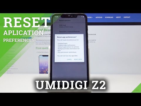 UMIDIGI Z2 Reset App Preferences