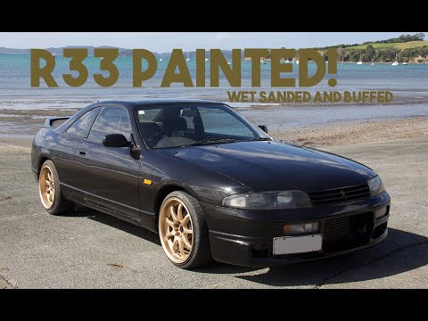 R33 GTS25T PAINTED! - BUFFING AND READY FOR THE ROAD!