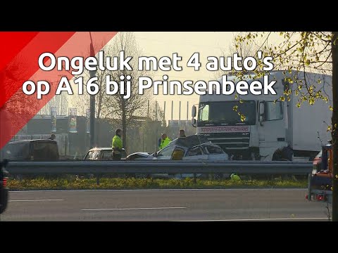 Het ongeluk op de A16 gebeurde tijdens de ochtendspits.