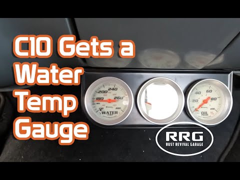 Water Temp Gauge Install in the C10